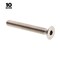 Prime-Line 1/4"-20 Socket Head Cap Screw, Flat, Plain Stainless Steel, 2 in Length, 10 PK 9174037 - alternate 3